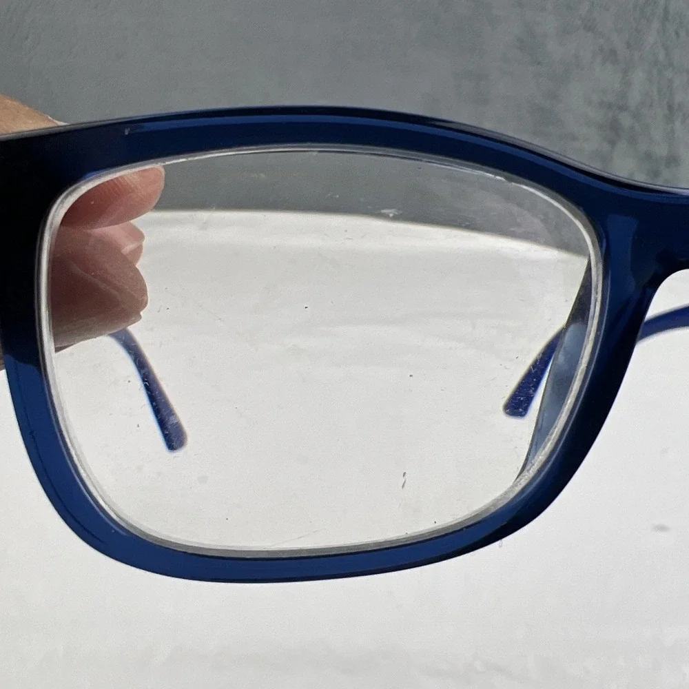 Ray-Ban RB 1562 3686 Blue Rectangular Eyeglasses Frames 48-16-125 Kids Junior